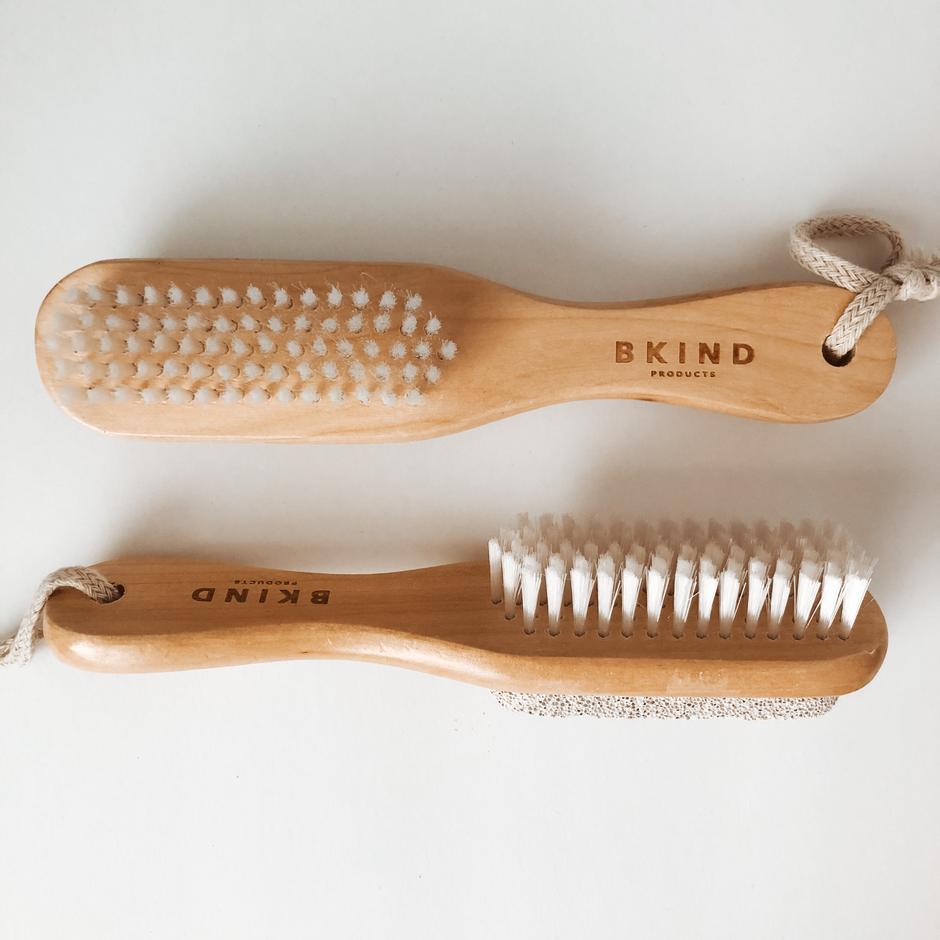Bamboo Foot Brush and Scrubber
